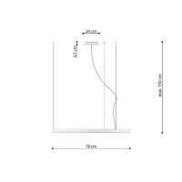 Sollux TH.109 Kronleuchter RIO 78 weiß 4000K 8