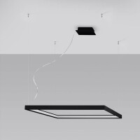 Sollux TH.148 Kronleuchter NELYA M schwarz 3000K 2