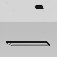 Sollux TH.163 Kronleuchter TUULA M schwarz 4000K 2