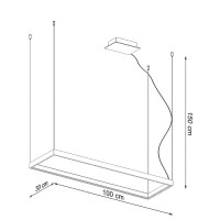 Sollux TH.164 Kronleuchter TUULA M golden 4000K 6