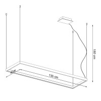 Sollux TH.167 Kronleuchter TUULA L golden 3000K 6