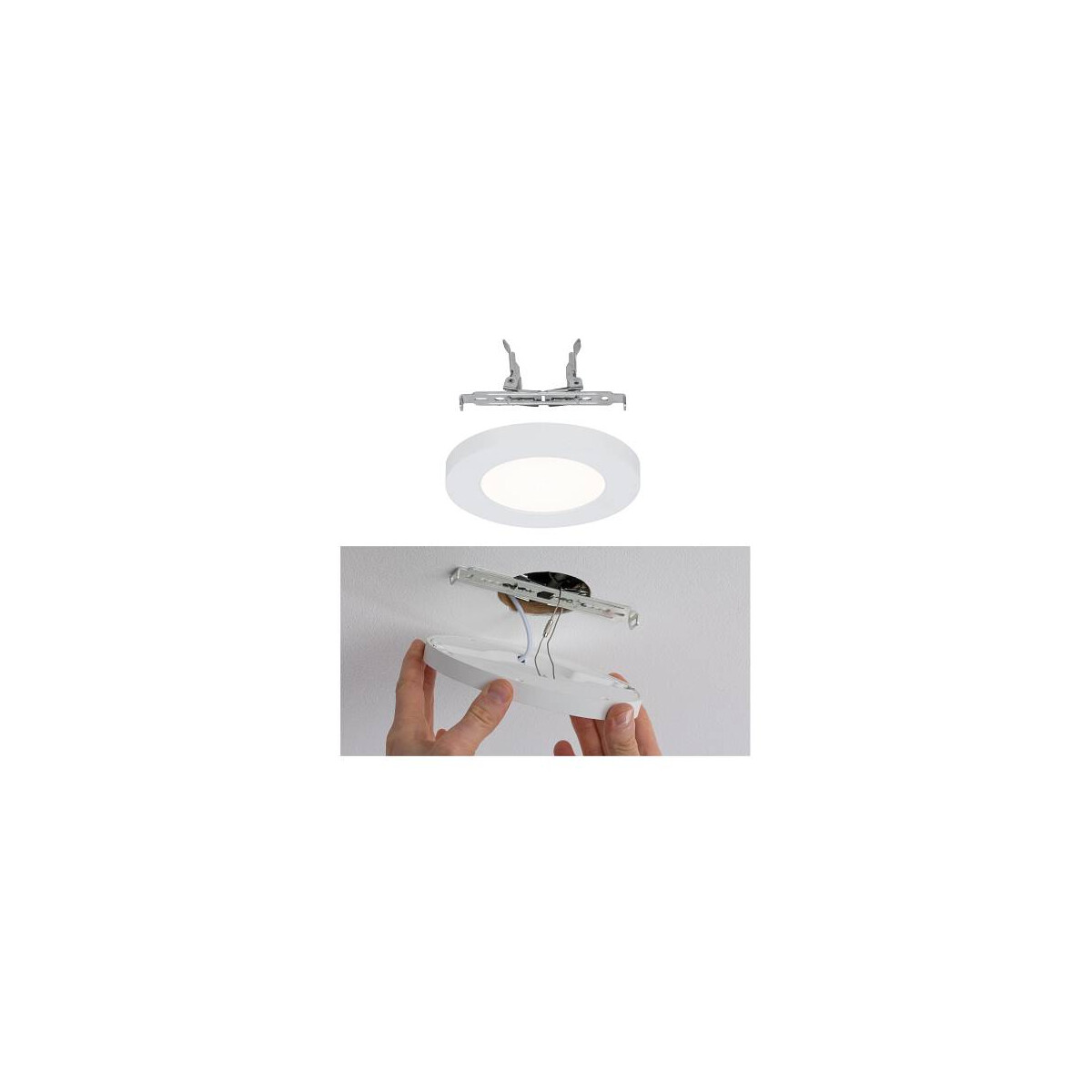 LED Einbaupanel Cover-it Promo rund 116mm 3000K Weiß matt