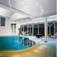 Premium LED Einbauleuchte IP44 rund 79mm GU10 max. 50W 230V 