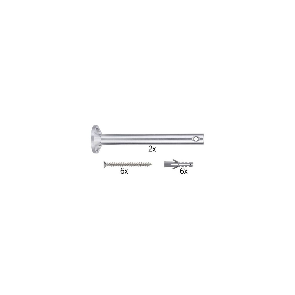 Seilsystem Montageset Umlenker/Abhängung Chrom matt