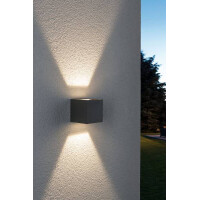 Special Line LED Außenwandleuchte Cybo IP65 eckig 80x8