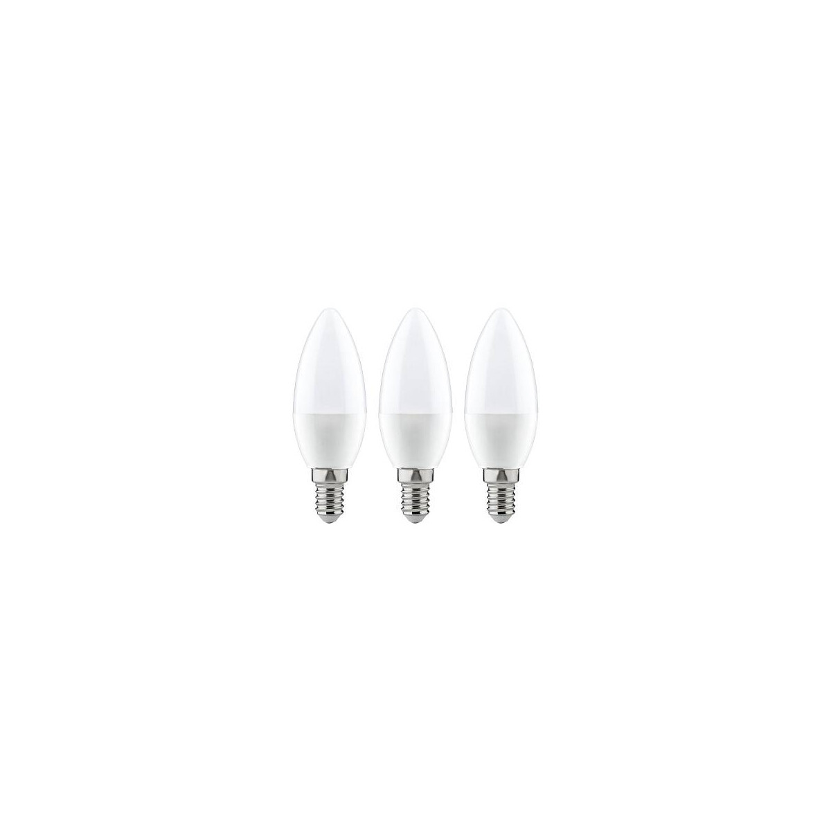 Standard 230V LED Kerze E14 3er-Pack 3x250lm 3x3,5W 2700K Opal