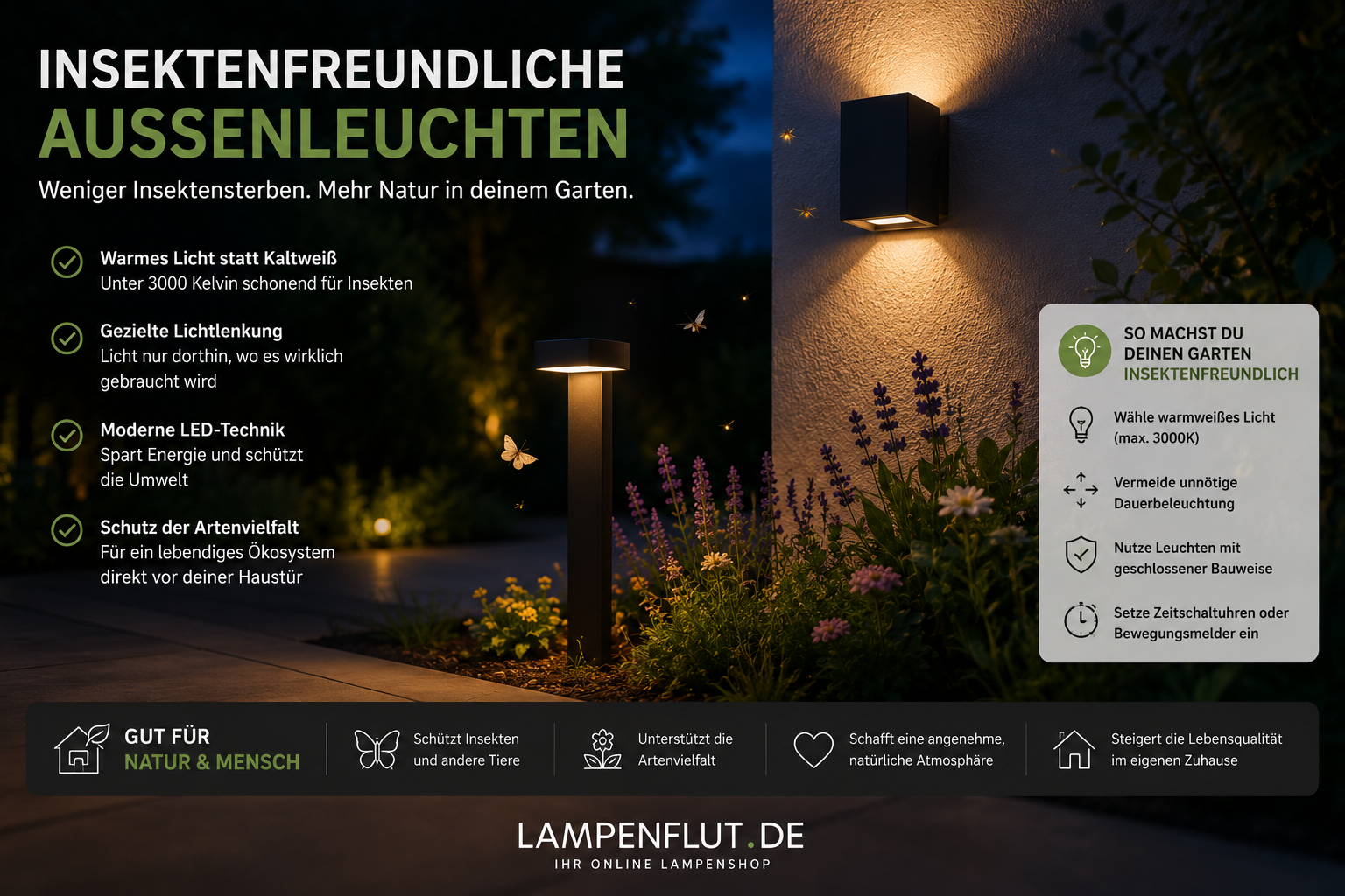Insektenfreundliche Beleuchtung